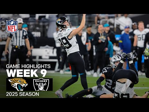 Jacksonville Jaguars vs. Las Vegas Raiders Game Highlights | NFL 2025 Season Week 9