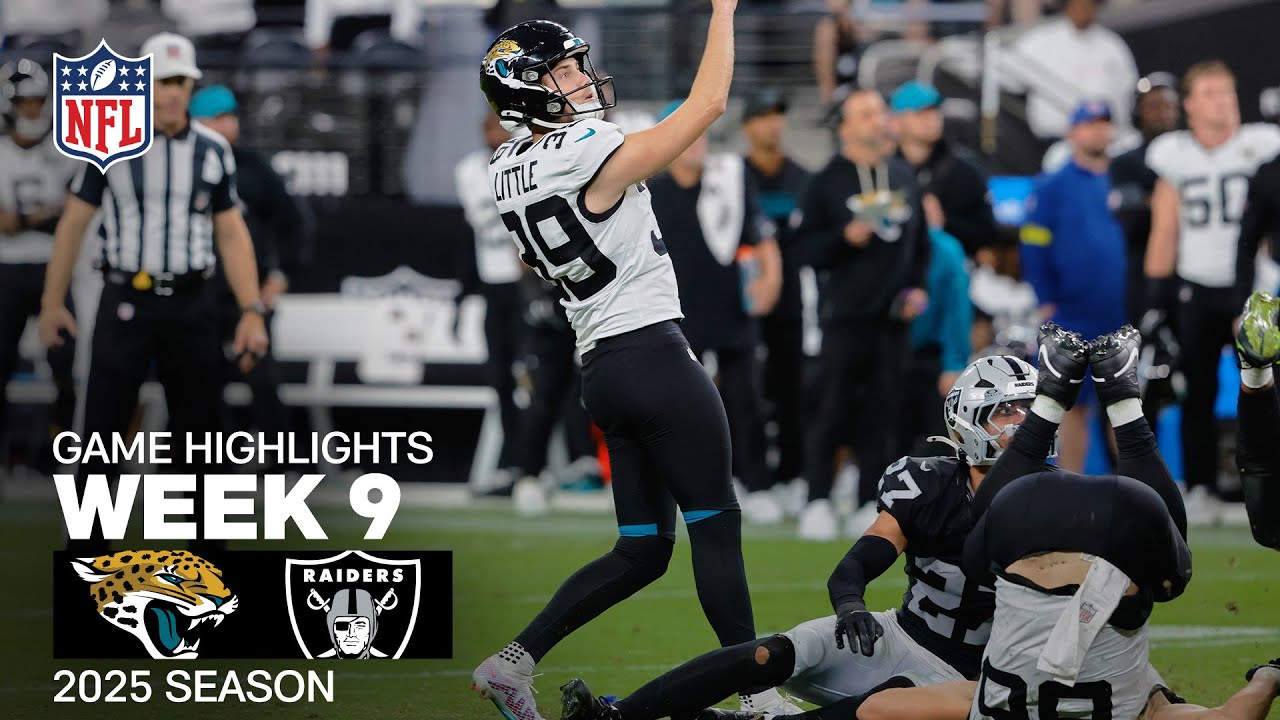 Jacksonville Jaguars vs. Las Vegas Raiders Week 9 Highlights | NFL 2025 Season π
