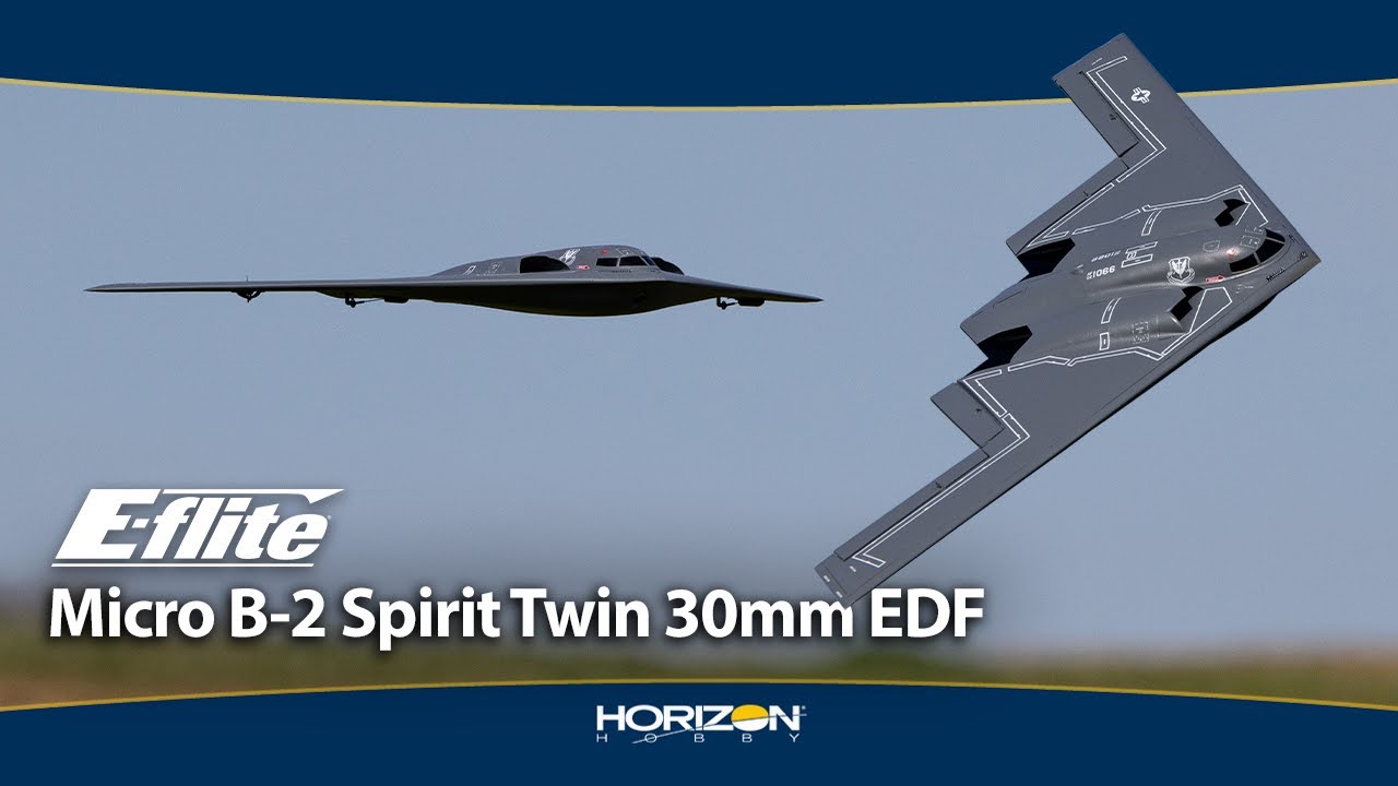 E-flite Micro B-2 Spirit Twin 30mm EDF RC Jet ✈️