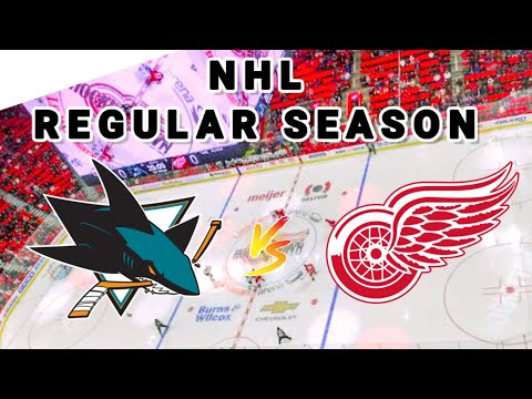 San Jose Sharks vs Detroit Red Wings | 2025 NHL Regular Season Live Play by Play Score