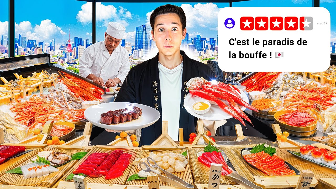 Découverte d'un buffet à volonté surprenant pour touristes au Japon 🇯🇵