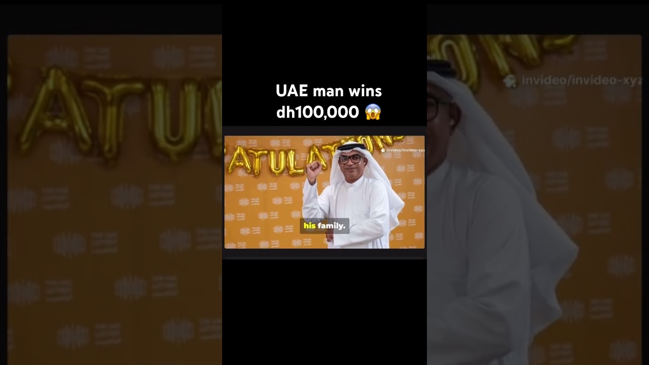 UAE Lottery Winner Abdalla Ali Gharib Shares His Dh100,000 Jackpot Strategy