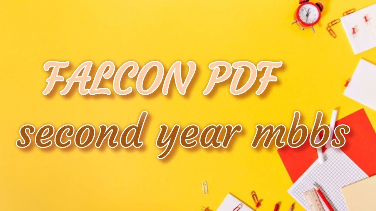 Essential 2nd Year MBBS Falcon Pharmacology & Microbiology PDFs 📚