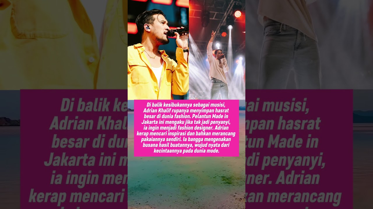 Adrian Khalif Ingin Jadi Fashion Designer Jika Tak Jadi Penyanyi