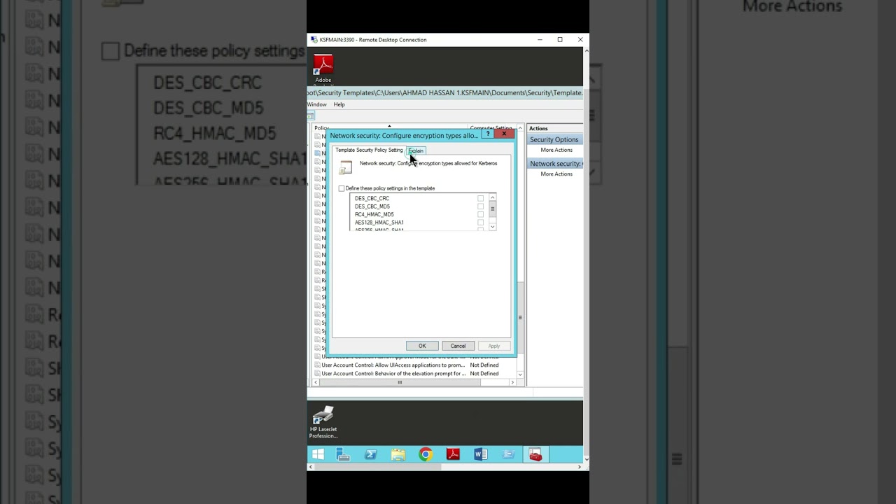 Configure Kerberos Encryption Types in Windows Server 2012 🔒