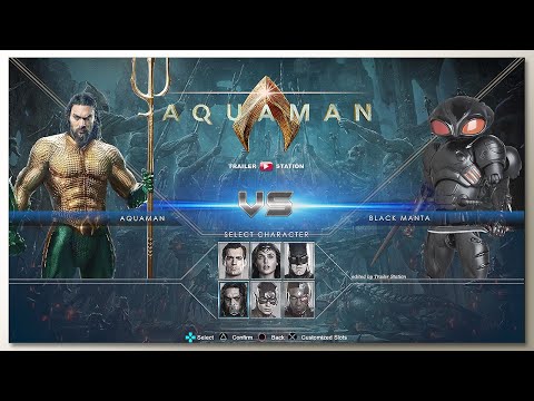 Aquaman vs Black Manta with Healthbars