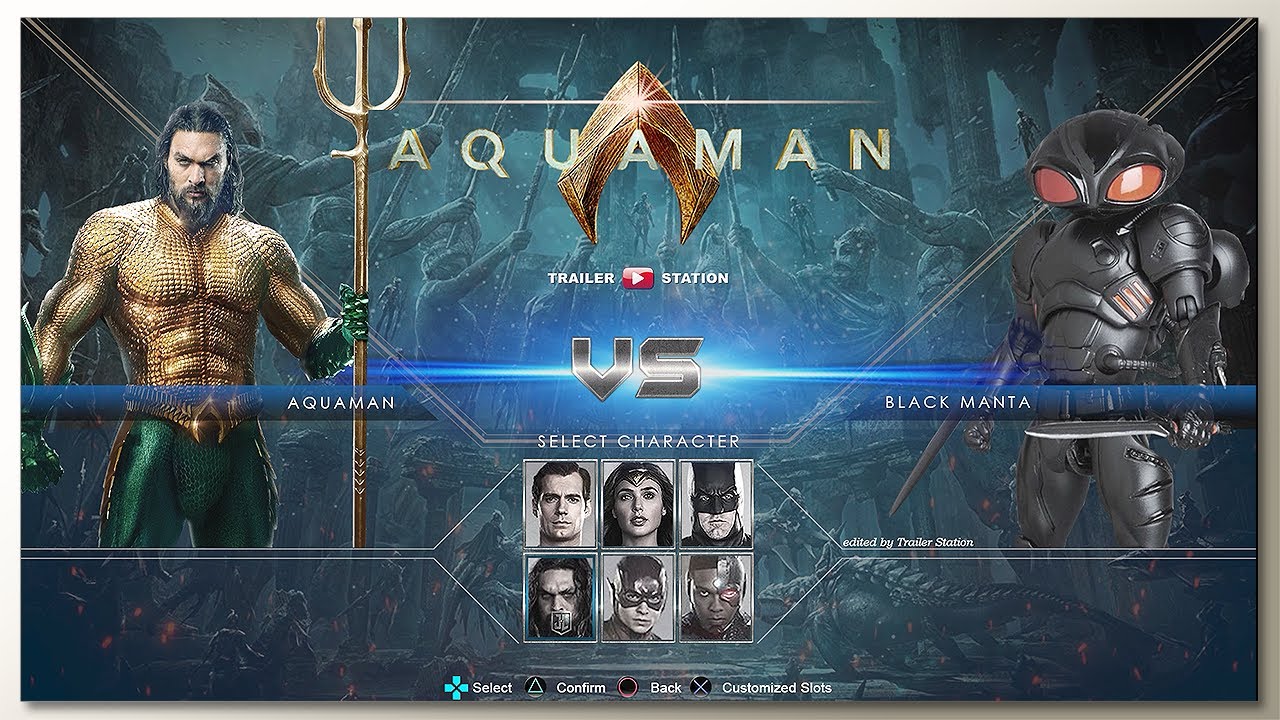 Aquaman vs Black Manta with Healthbars 🦸‍♂️