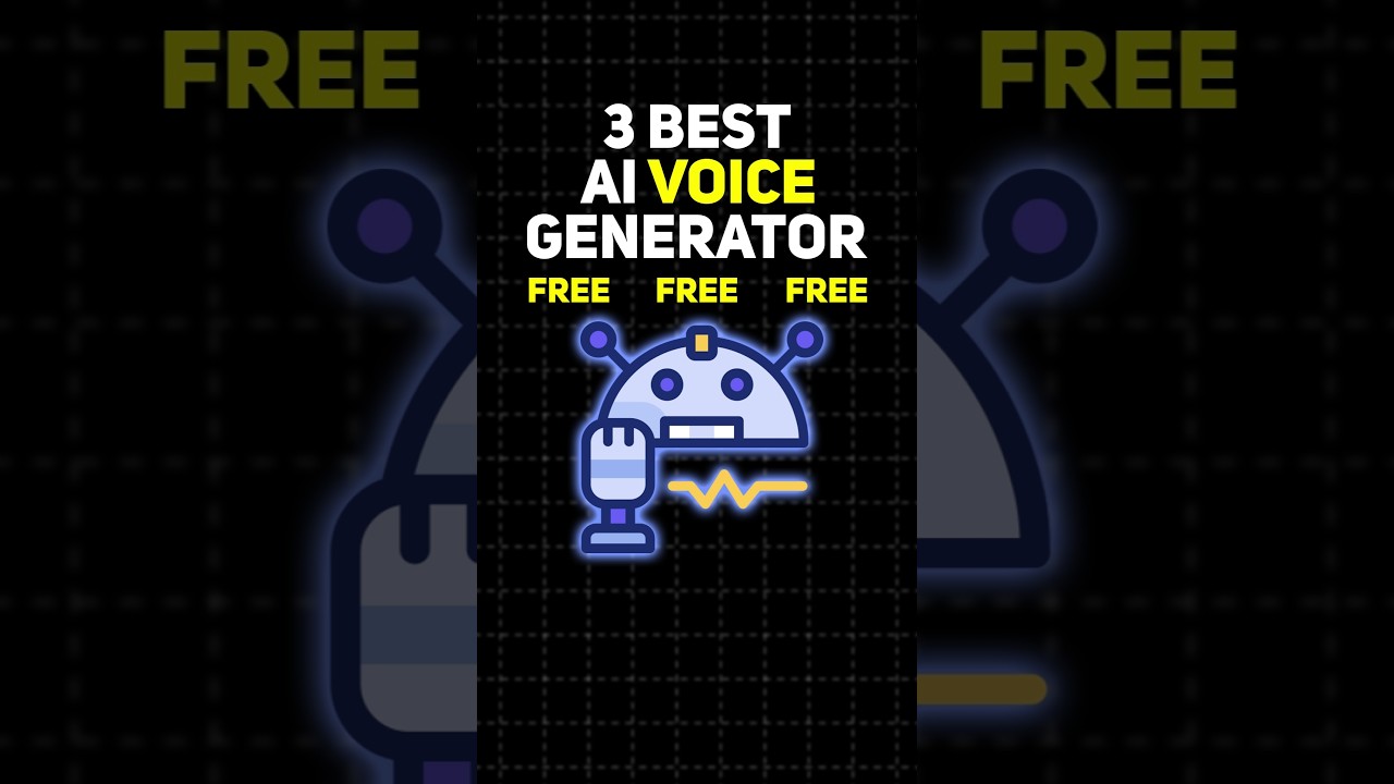 Top 3 Free AI Voice Generators for Creators 🎙️