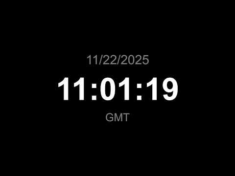 🔴 LIVE | Clock - GMT (Current time)