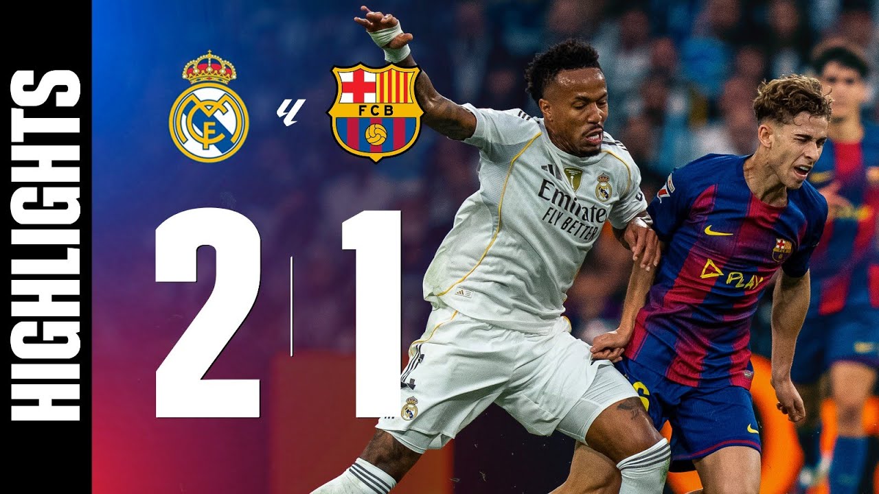 Real Madrid Edges Out FC Barcelona 2-1 in Exciting Clásico | La Liga 2025/26 MD10 ⚽