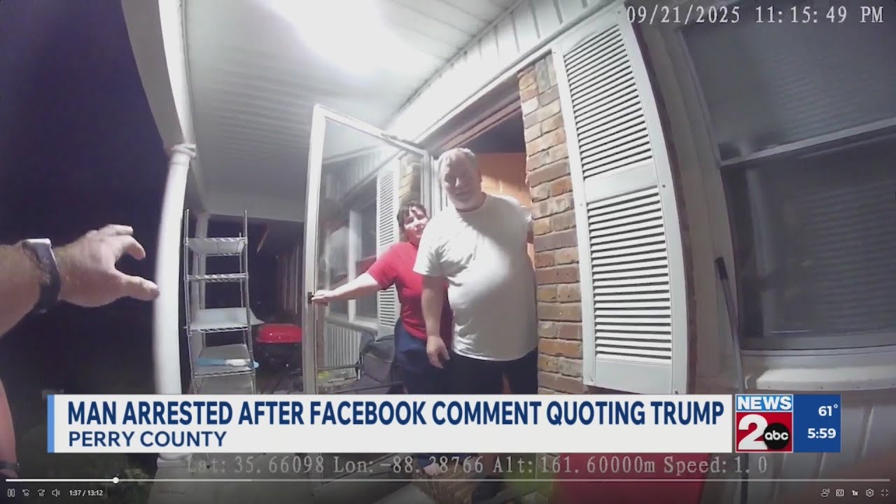 Man Detained After Facebook Comment Quoting President Trump 🚨