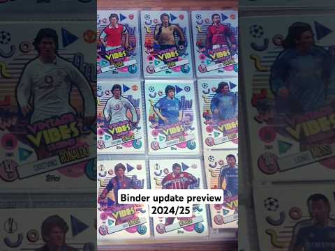 Binder update short | TOPPS MATCH ATTAX PACK OPENING 2024/25