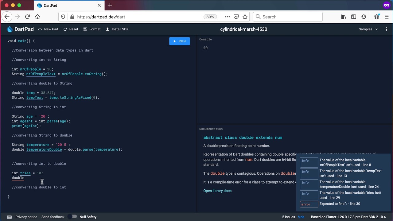 Dart Data Type Conversion: Numbers & Text 🔄