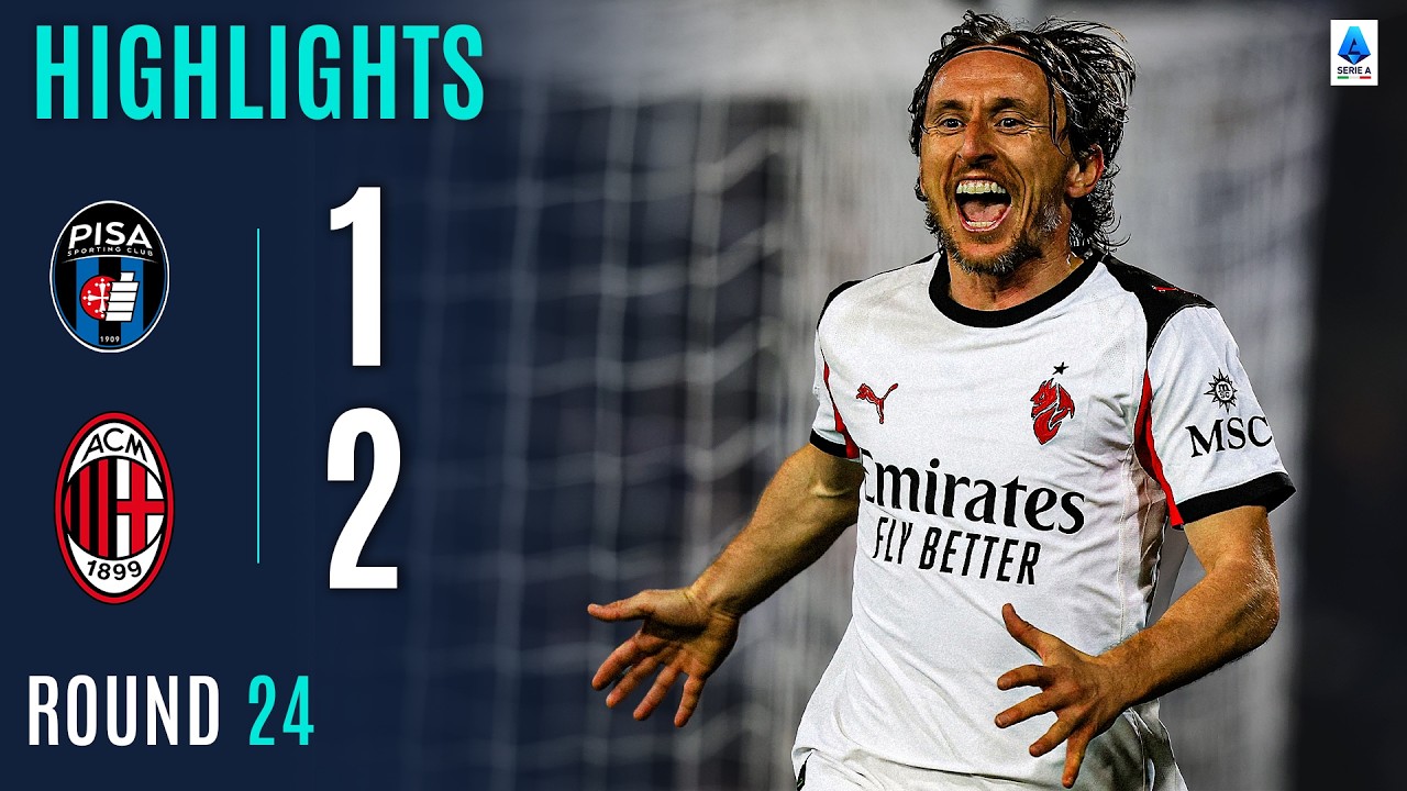 Modric's Last-Minute Goal Secures Milan Win vs Pisa ⚽
