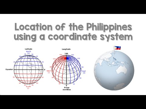 Location of the Philippines using a Coordinate System | Animation