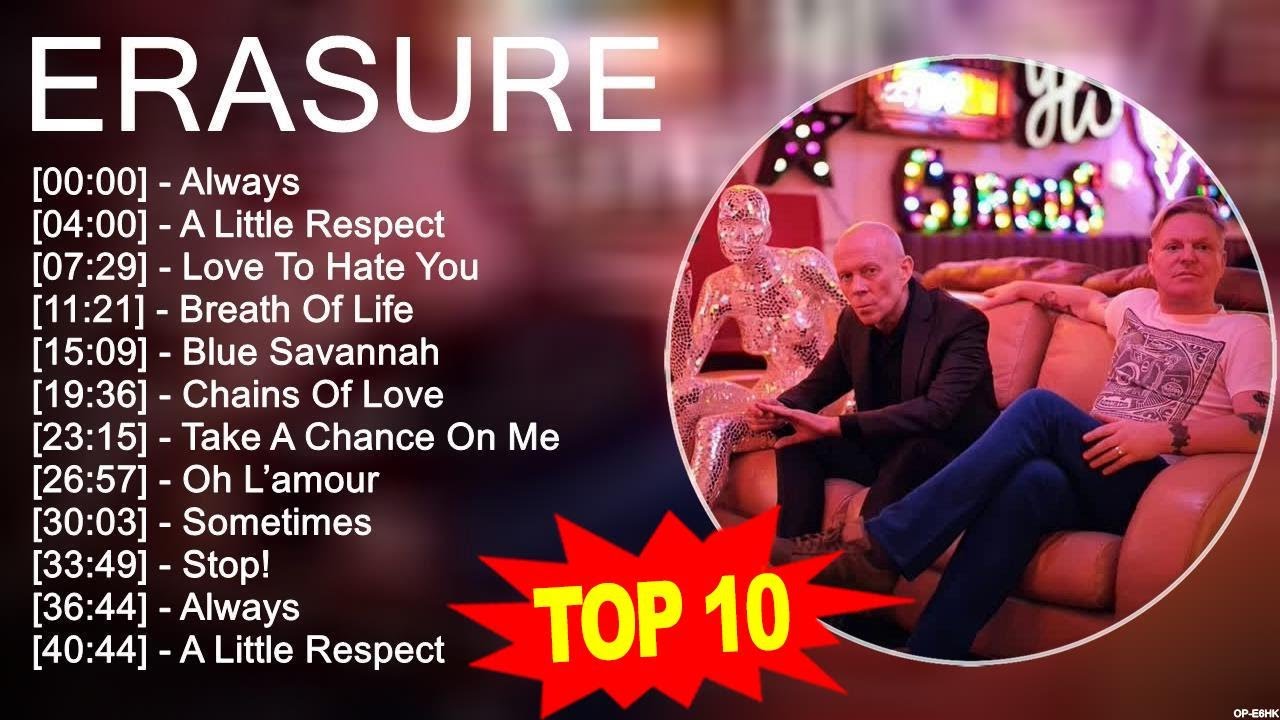 Erasure's Top Hits 🎶 70s, 80s & 90s Classic Music Playlist
