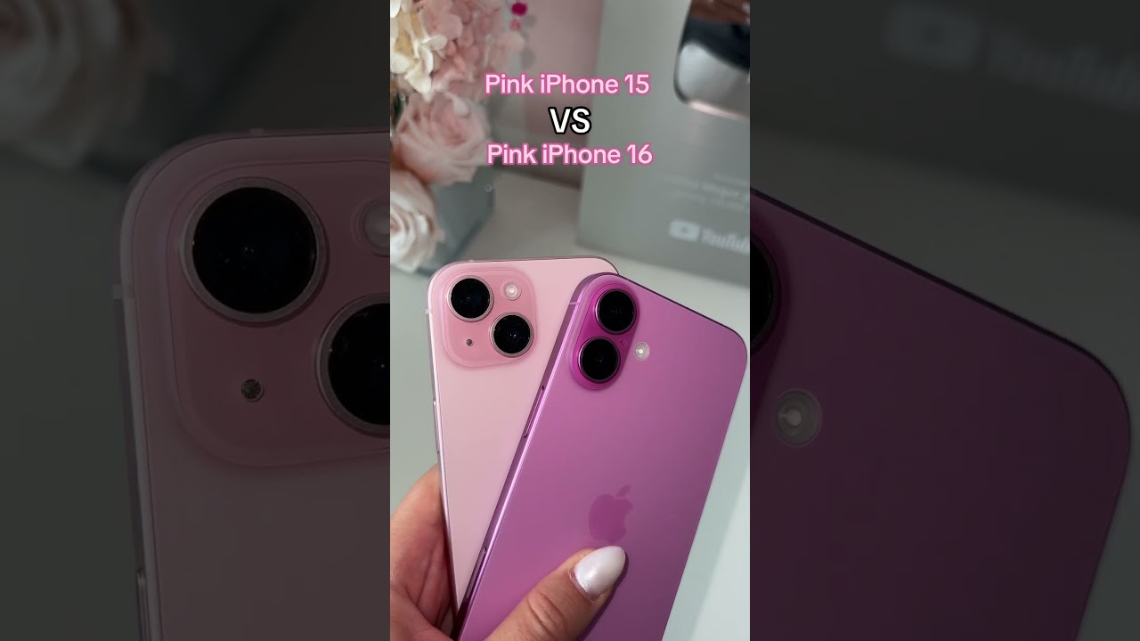 Pink iPhone 15 vs 16: What's New? 🎀