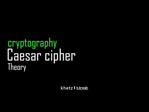 Caesar Cipher Theory | Cryptography | Khetz Tutorials