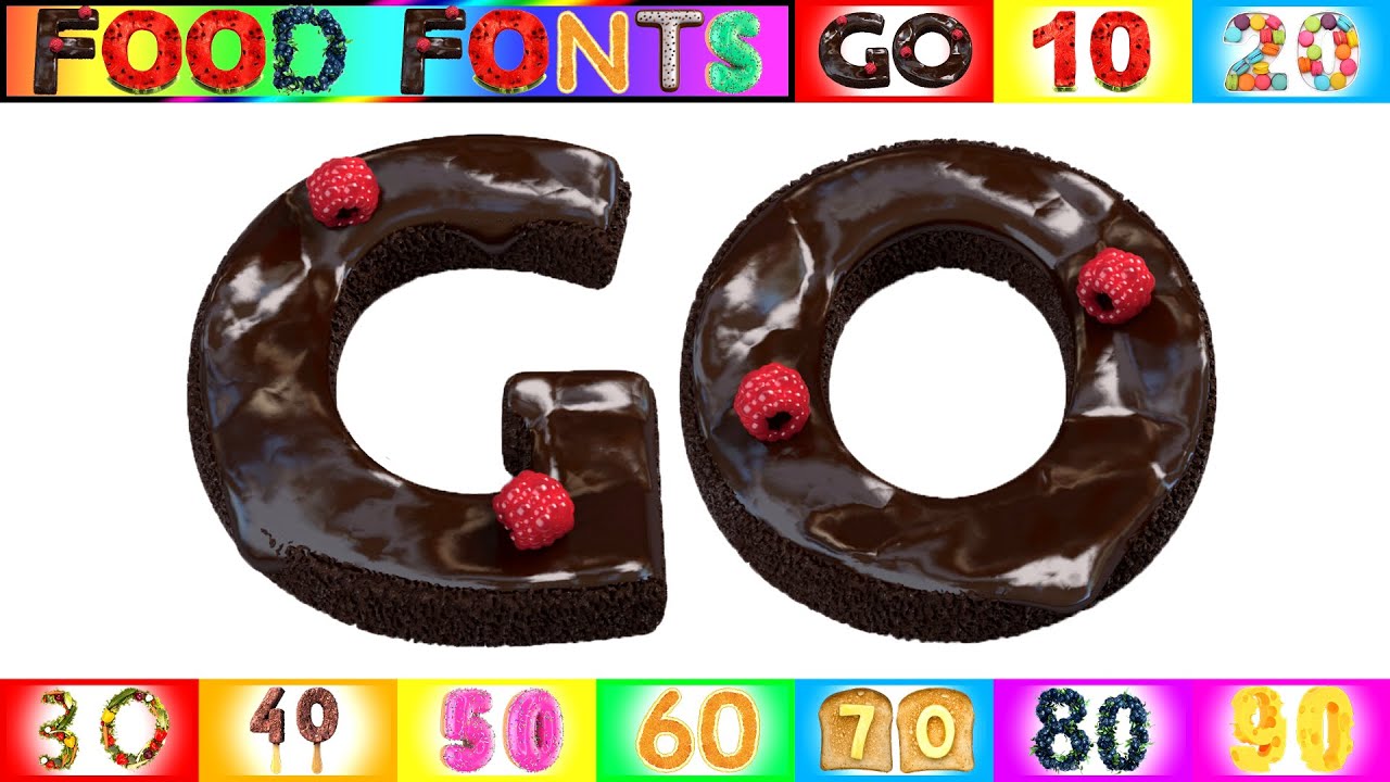 Colorful Numbers 1-1000 in 100 Fonts 🎨