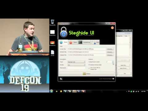 DEF CON 19 Hacking Conference Presentation By eskimo Steganography and Cryptography 101 Video clip1