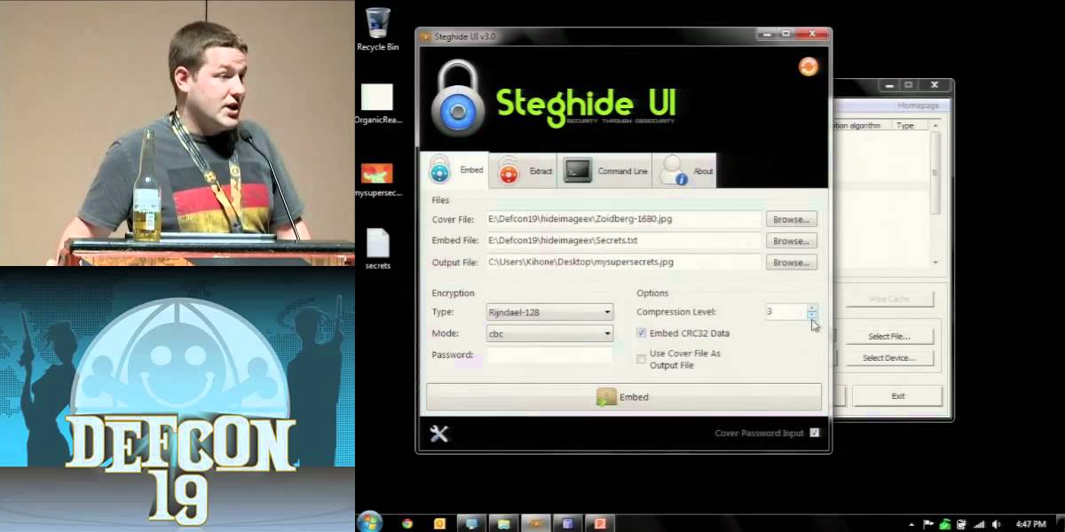 DEF CON 19: Essential Steganography & Cryptography Hacks by eskimo 🔐