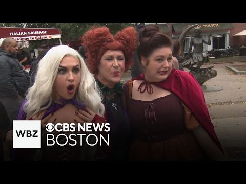 Halloween celebrations in Salem, Massachusetts bring people from around the world