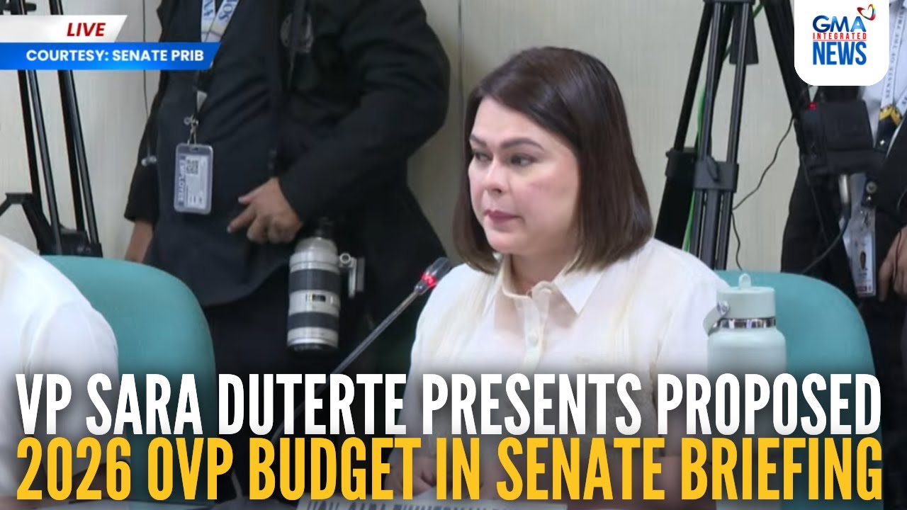 Sara Duterte Presents 2026 OVP Budget to Senate 💼