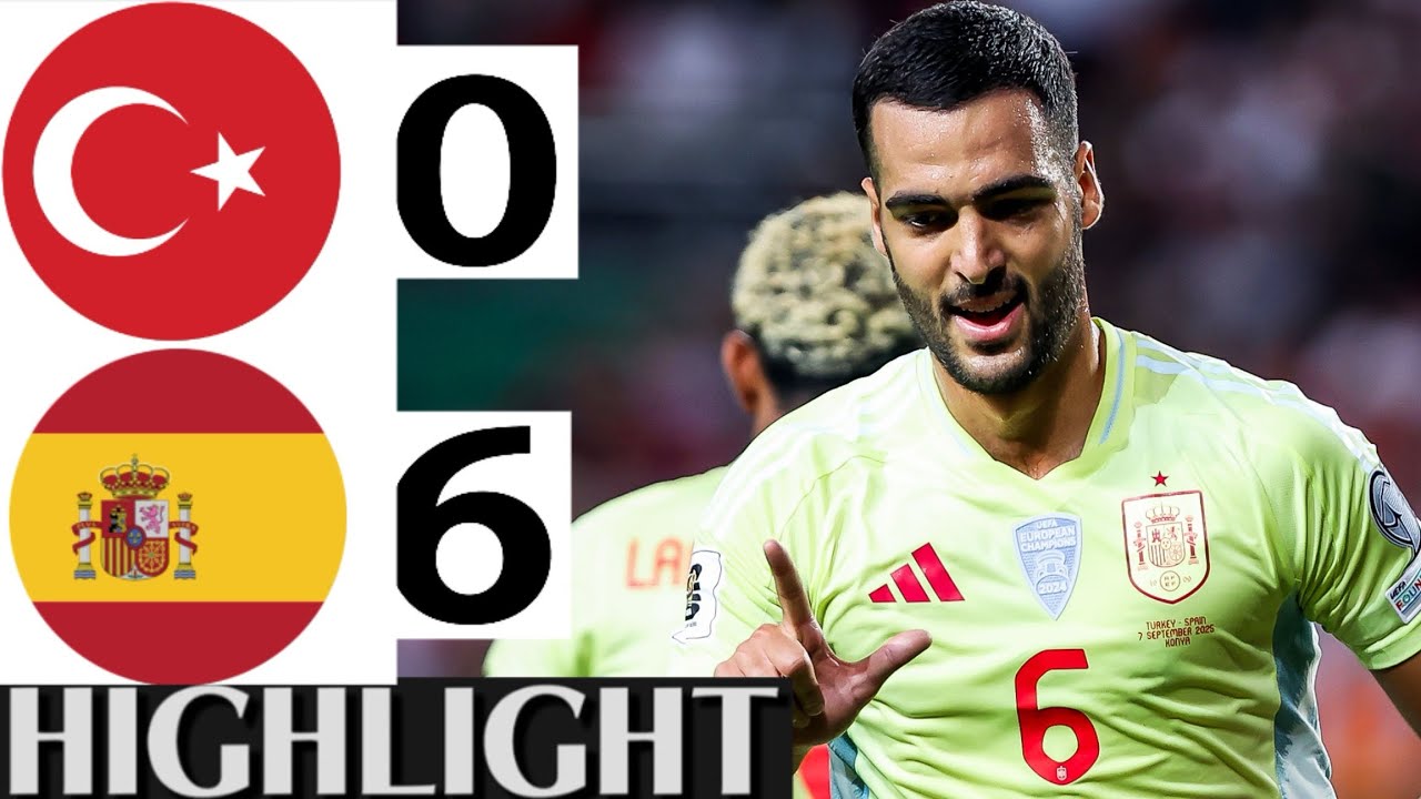 Turkey vs Spain 0-6 Highlights & Goals | World Cup Qualifiers