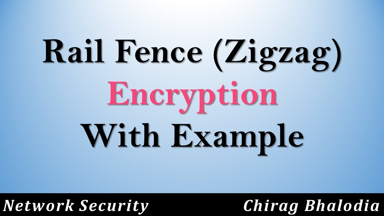 Understanding Rail Fence and Zigzag Ciphers in Network Security 🔐