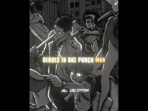 【HEROES VS VILLAINS ☠️🔥】One Punch Man「MANGA EDIT」#edit   #opm #manga