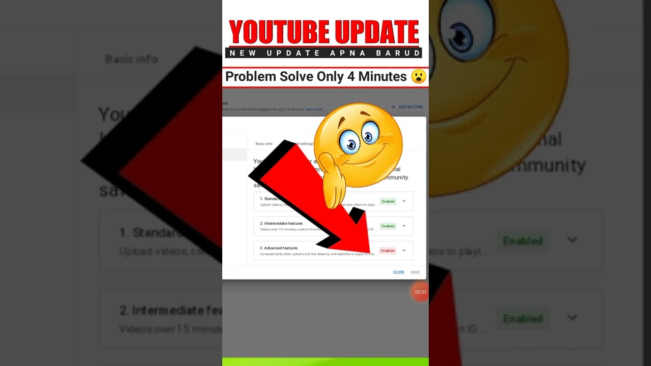 YouTube Advanced Features Disabled? जानिए पूरी जानकारी! 🌟 #Shorts