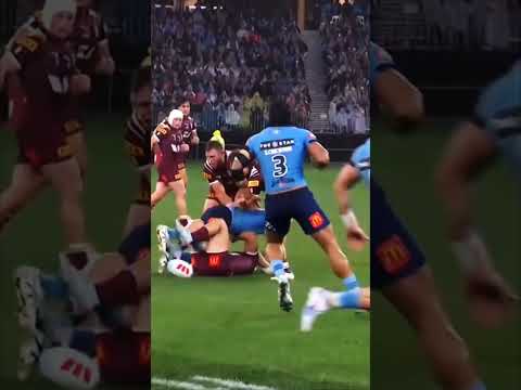 "Holmesβ Bone-Crushing Hit on Martin | Origin II Perth Showdown" #nrl #nrlhighlights2025#shorts