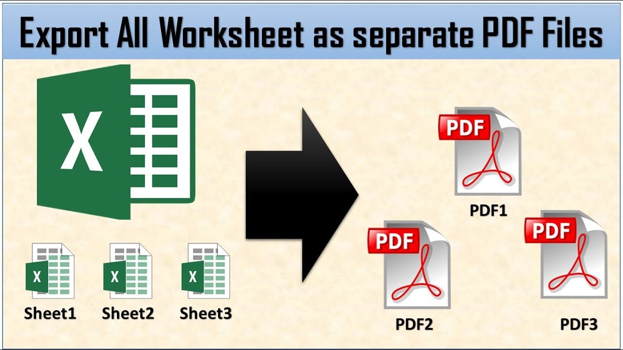 Export Each Excel Worksheet as a Separate PDF File