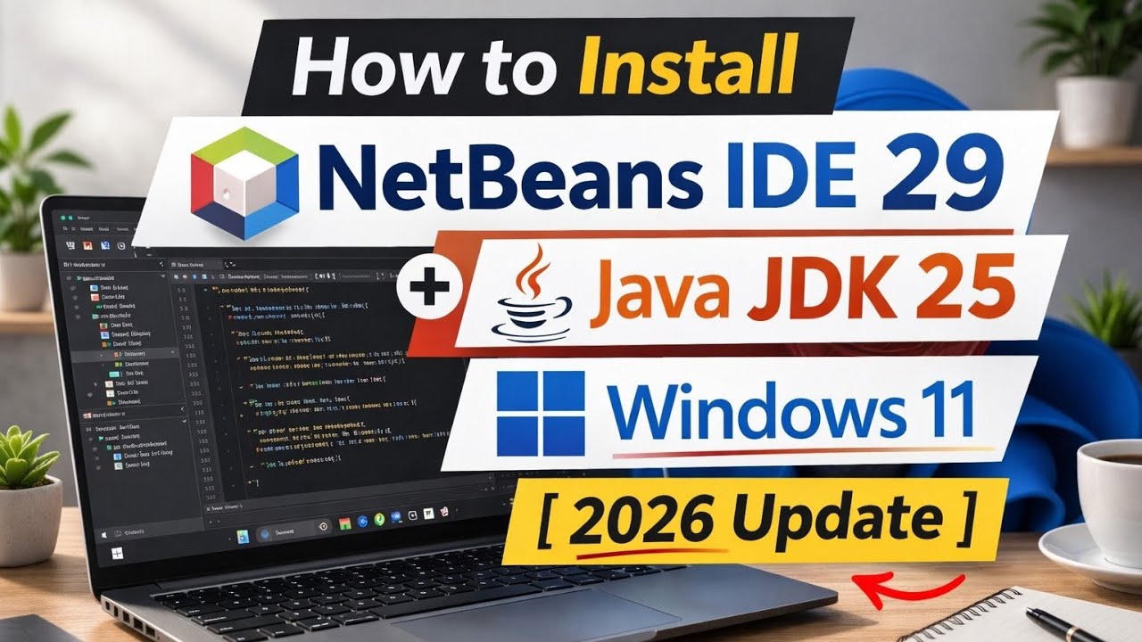 How to Install NetBeans IDE 29 + Java JDK 25 on Windows 11 (2026 Update)