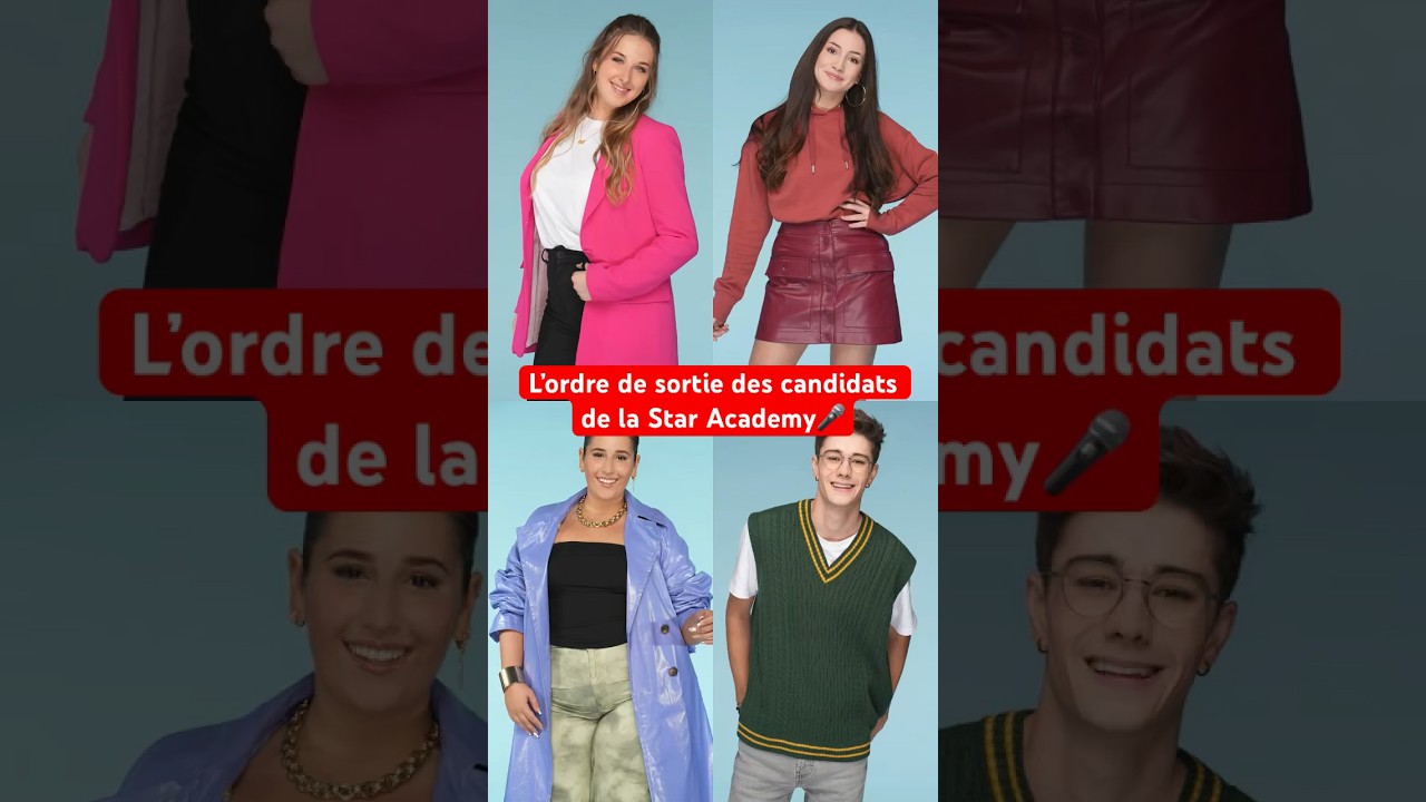 Sortie des candidats de la Star Academy 🎤