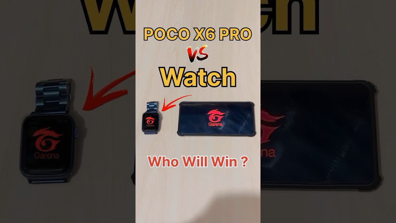 POCO X6 PRO 😈 vs WATCH – Free Fire Gameplay & Performance Test!