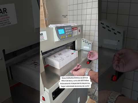 Nova Guilhotina Elétrica 49cm da Drimar #grafica