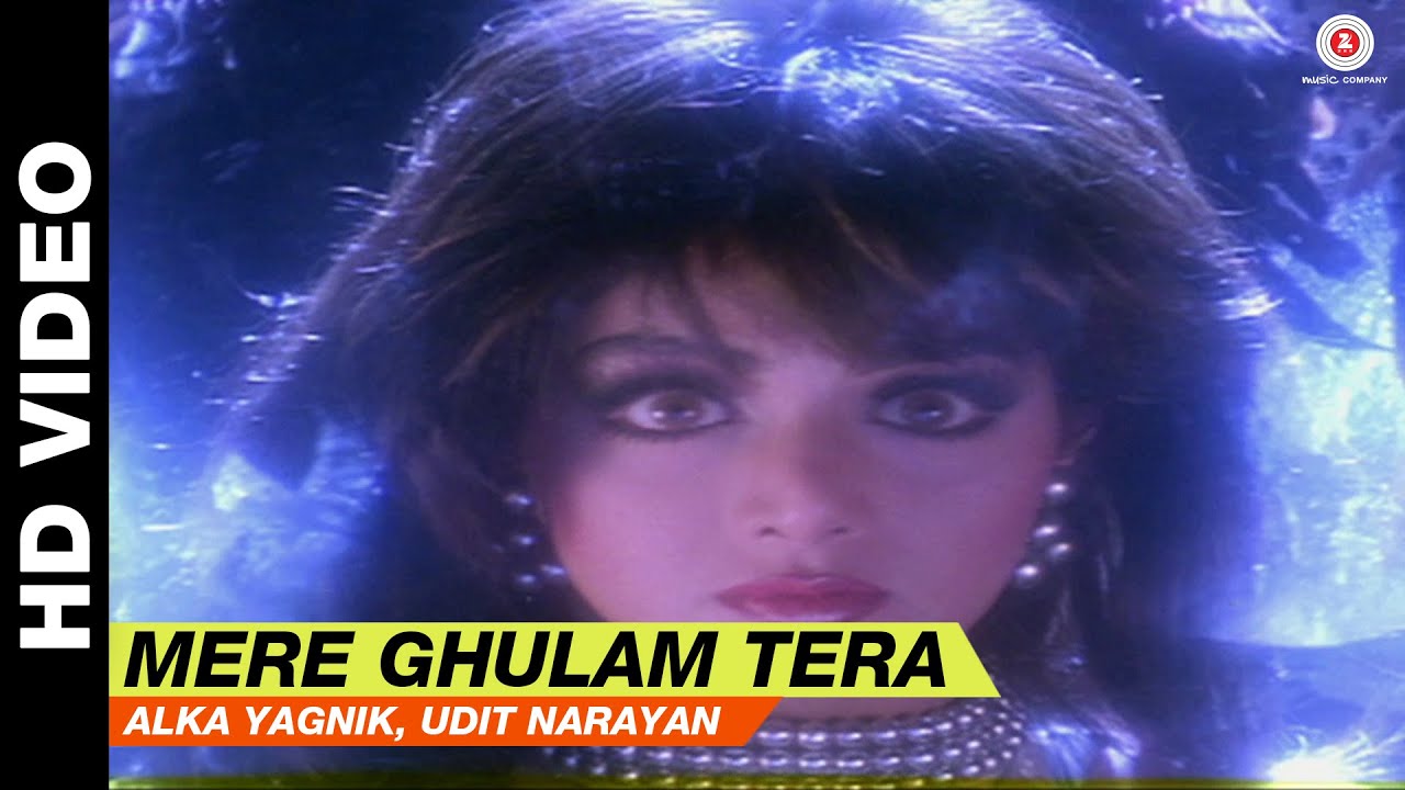 Mere Ghulam Tera 🎶 - Romantic Song from Laadla | Alka Yagnik & Udit Narayan