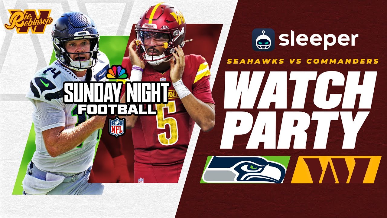 Watch the Seahawks vs. Commanders Live + Play-by-Play Reactions 🏈
