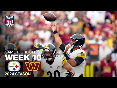 Pittsburgh Steelers vs. Washington Commanders | 2024 Week 10 Game Highlights