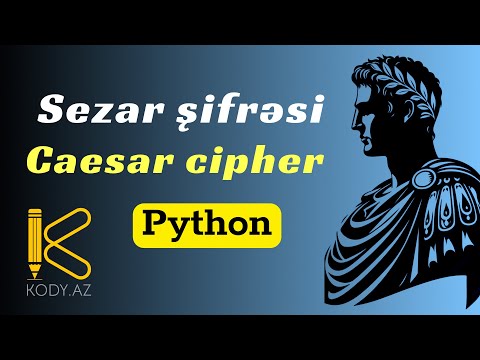 Python Sezar şifrəsi | Caesar cipher in OOP | cryptography #kody_az