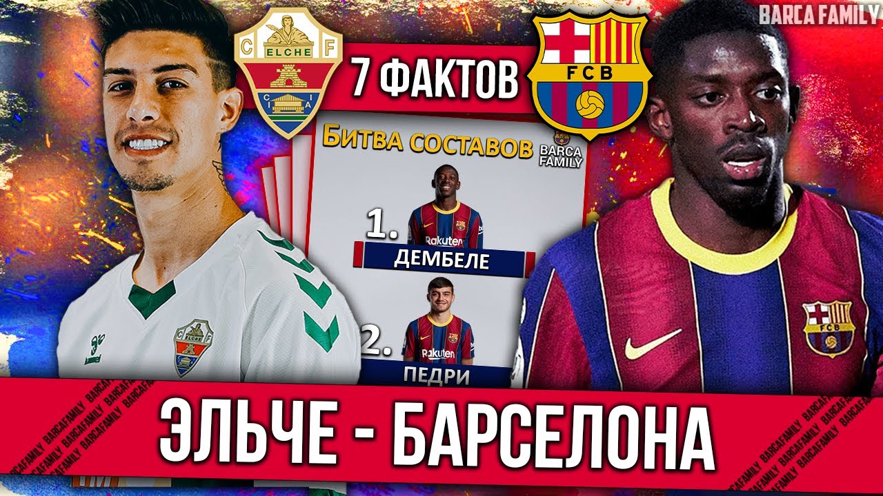 Барселона vs Эльче: 7 ключевых фактов перед матчем ⚽ | Битва составов №1