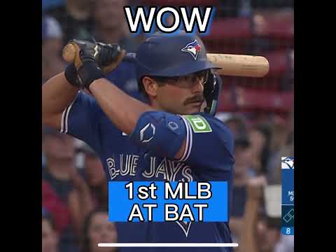 1st MLB at Bat. Davis Schneider Goes Over the Green Monster. MLB Blue Jays Vs Red Sox Highlights