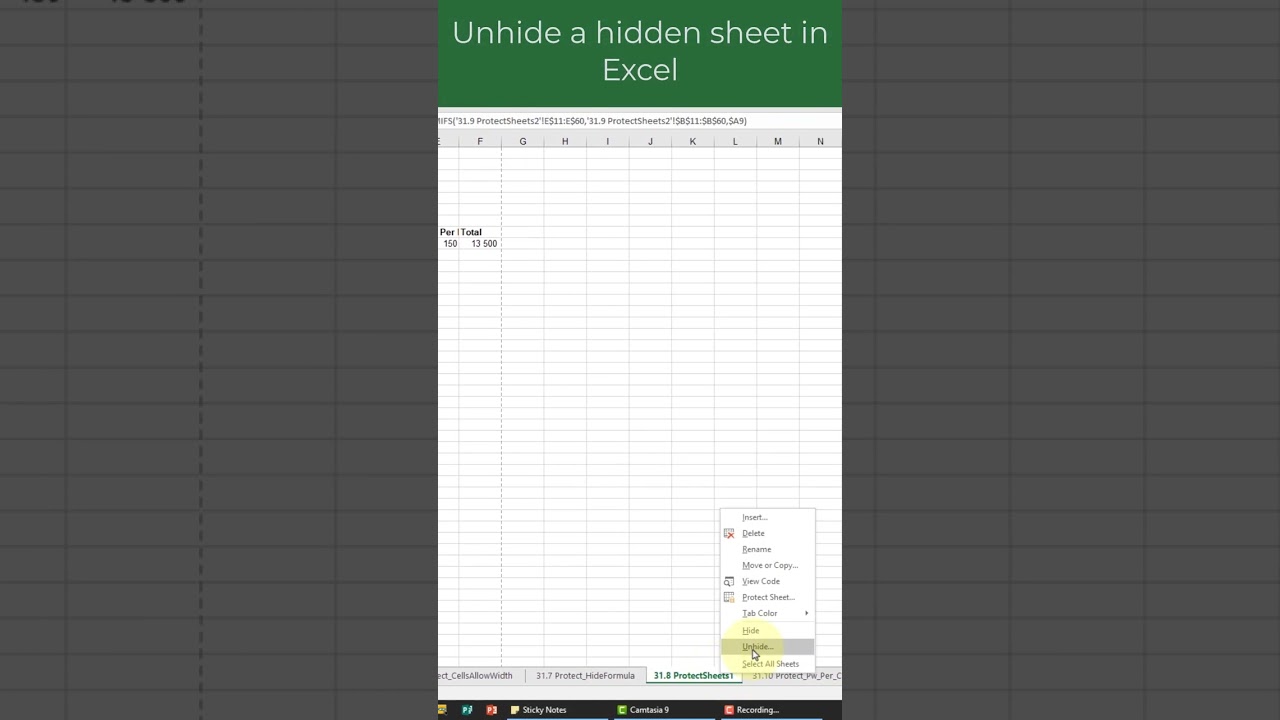 How to Unhide Hidden Sheets in Excel Easily 🔓