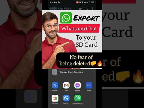 Export Whatsapp Chat to SD Card 🔥 #shorts