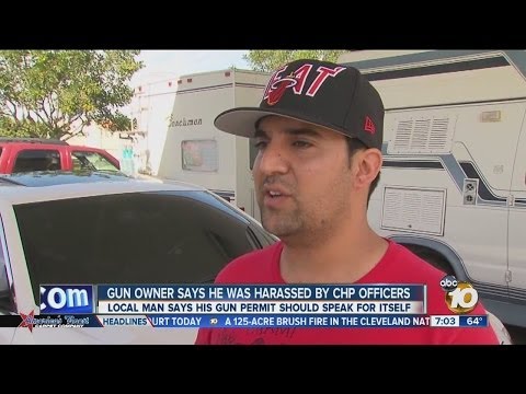 Gun owner claims he was harassed by CHP officer during traffic stop