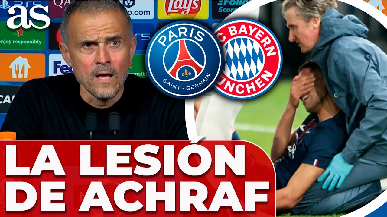 Luis Enrique aclara las lesiones de Achraf Hakimi y Dembélé tras la derrota del PSG ante Bayern 🏆