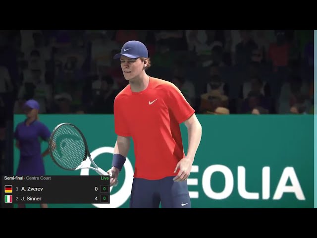 Live Tennis: Sinner vs Zverev | Paris Masters 2025 Semi-Final 🎾