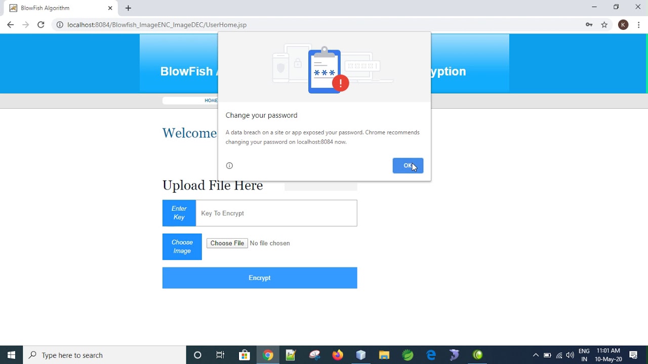 Secure Image Encryption & Decryption with Blowfish Algorithm in Java 🔐