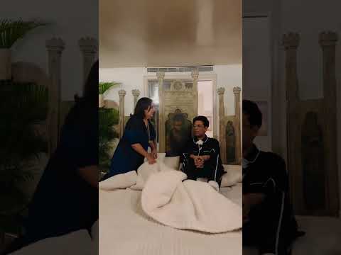 Farah Khan gets ‘in bed’ with Karan Johar on his birthday; discovers latter’s ‘baba suit 😂 #shorts